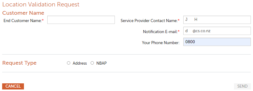 A screenshot of a contact formDescription automatically generated