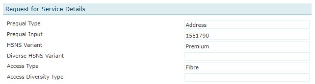 request for service details prequal