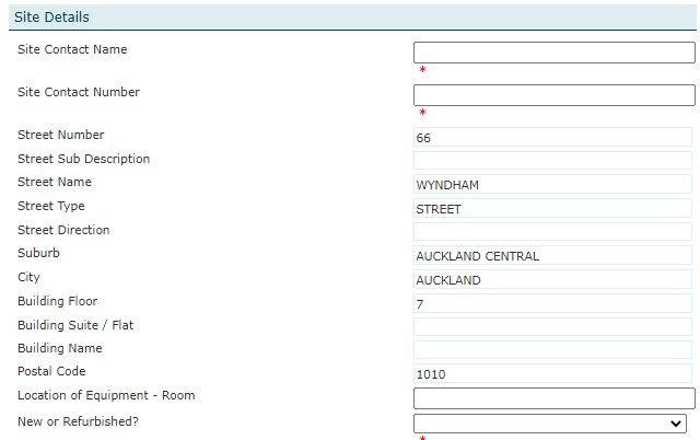 site details nc